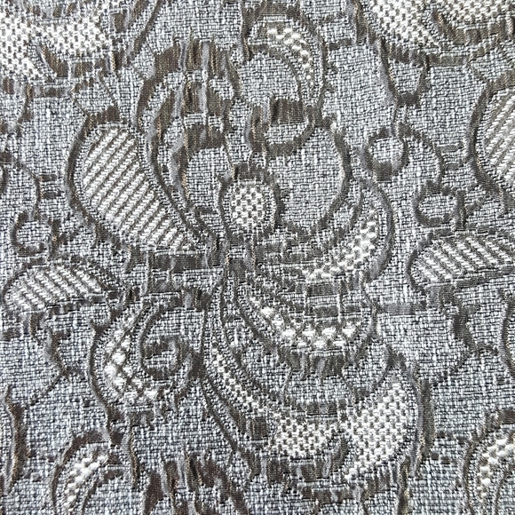 ANN TAYLOR Med Floral Silver Pencil Skirt - Picture 6 of 9